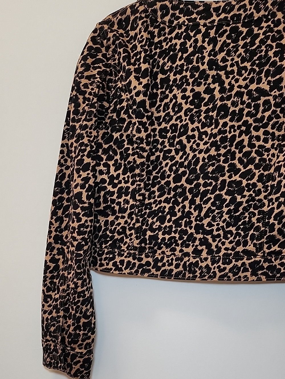 Antro The Cora Patch Pocket Jacket MaeveLeopard  Mobwife Strechy Size Large - Picture 12 of 15